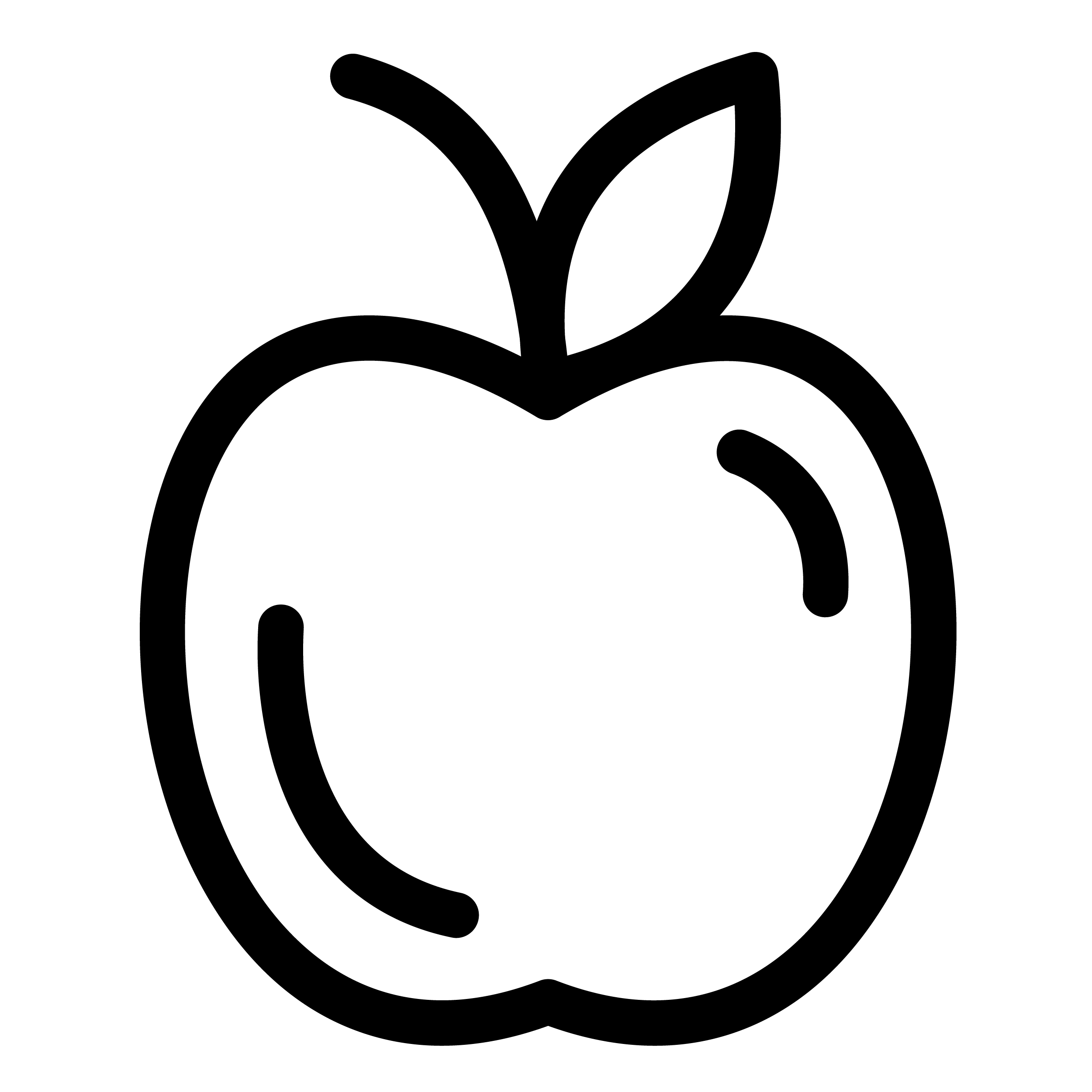 Piktogramm eines Apfels