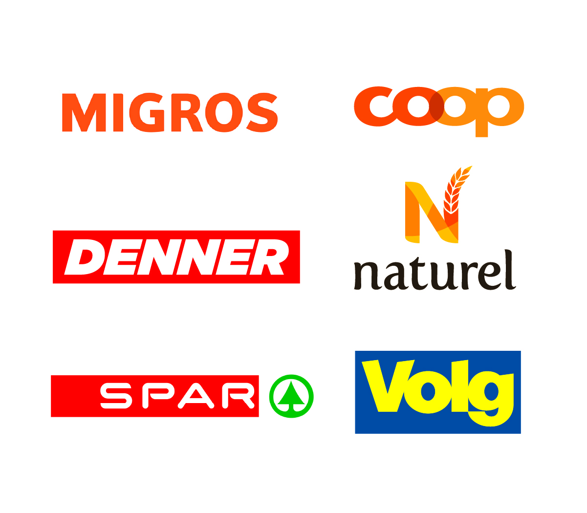 Logos von Einzelhandelsmarken