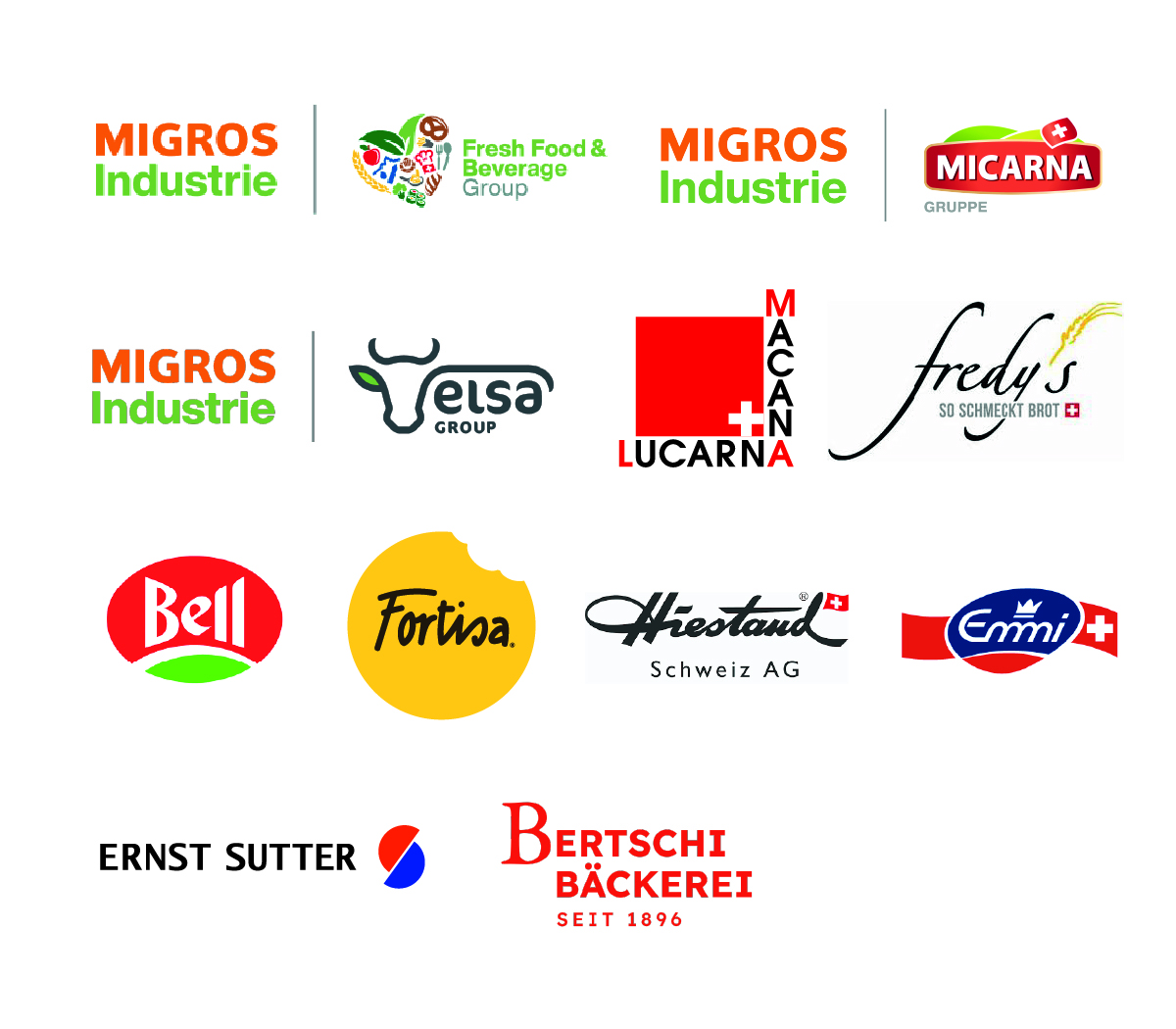Logos verschiedener Unternehmen